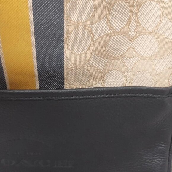 COACH Thompson Backpack Signature Jacquard with Varsity Stripe Navy - 132-080625 - Picture 7 of 10